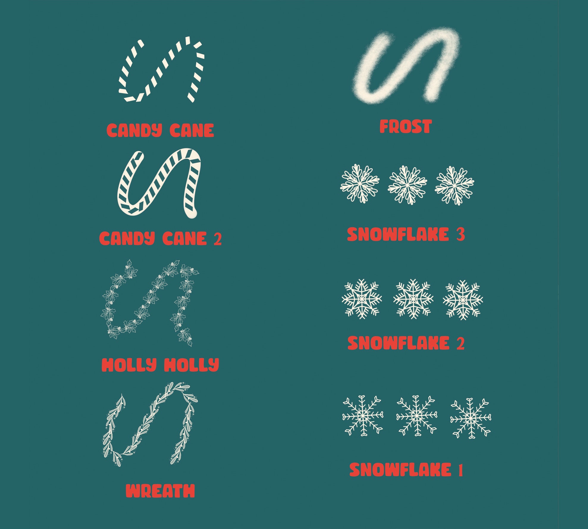 Christmas Brush Pack for Procreate