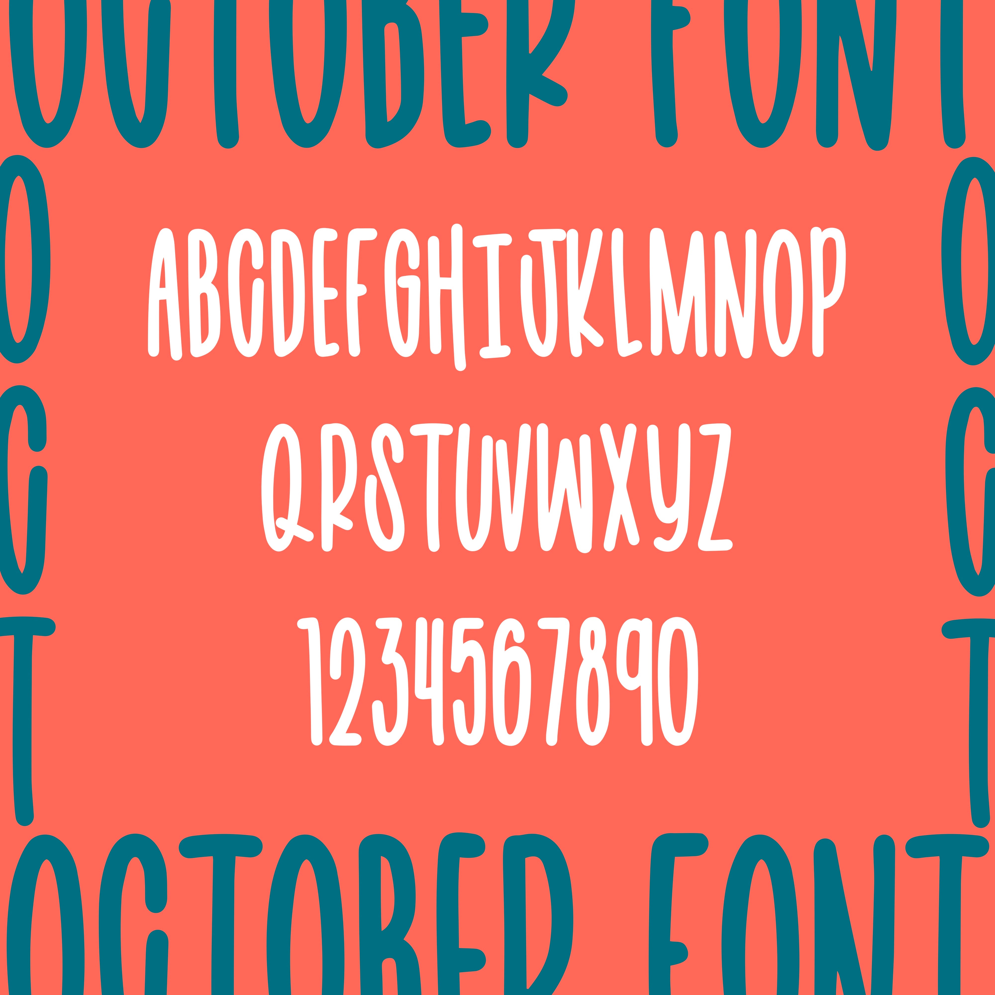 October Font Lettering October Font – Bleed Kreative