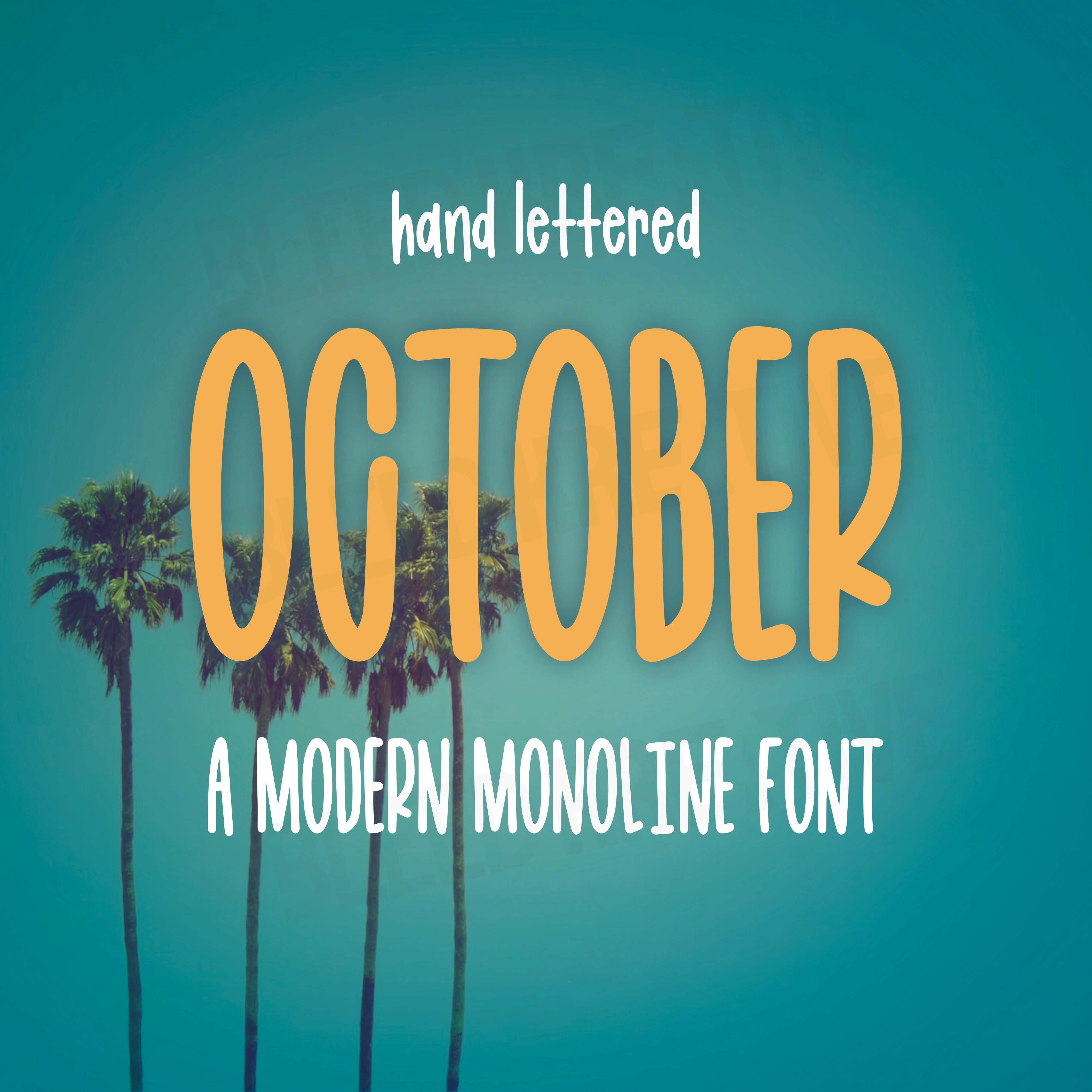 October Font Bleed Kreative october-font-bleed-kreative