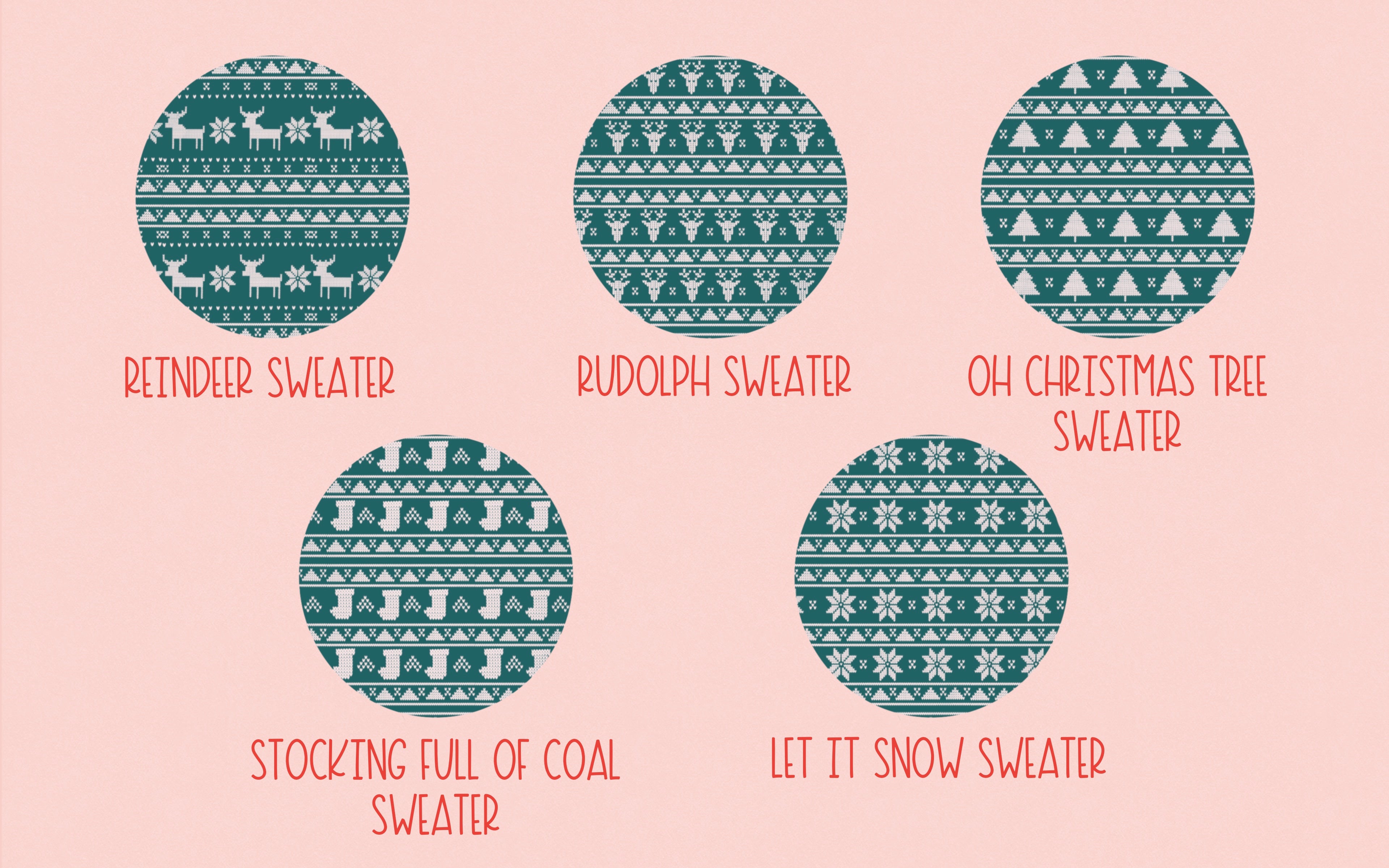 Ugly Christmas Sweater Brushes for Procreate