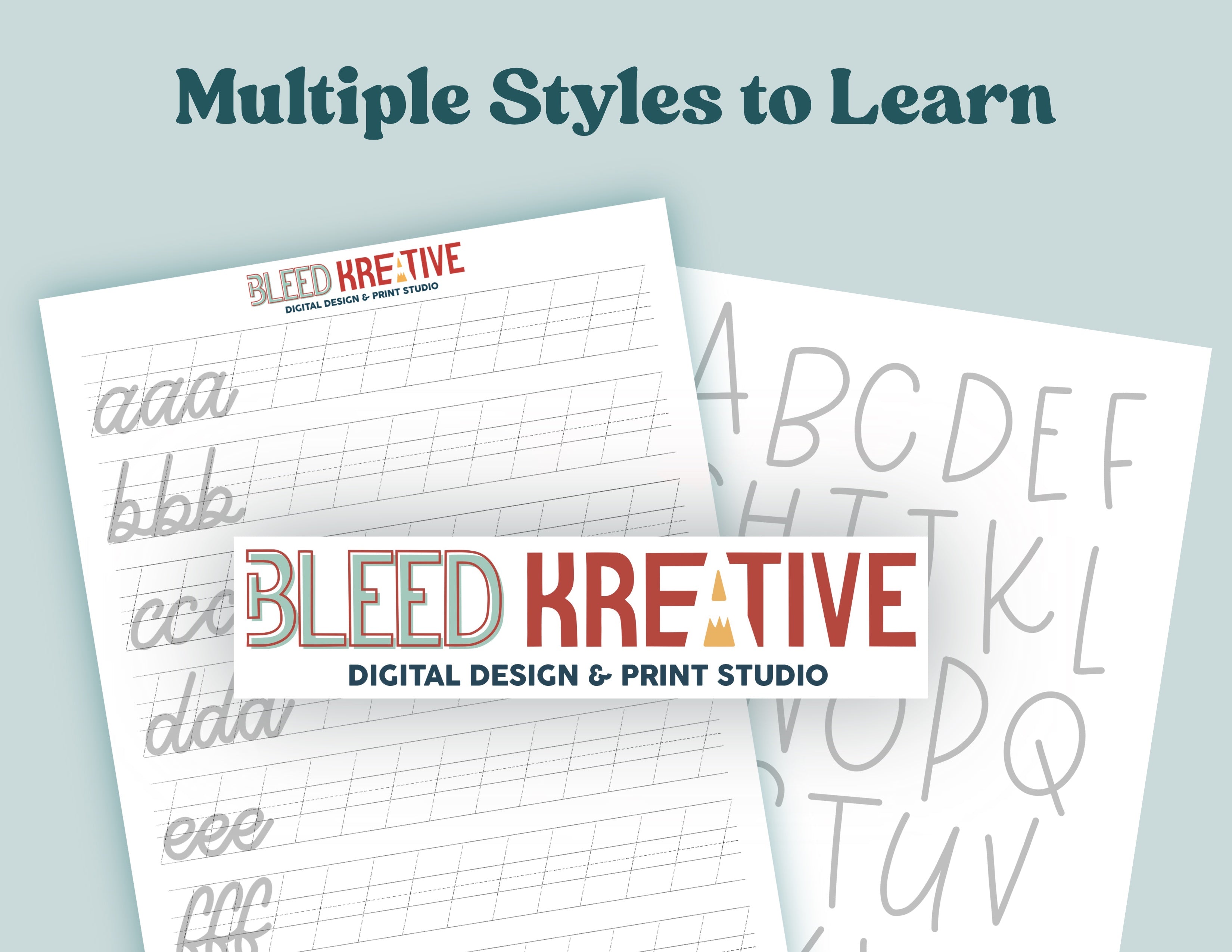 Calligraphy Lettering WorkBook – Bleed Kreative