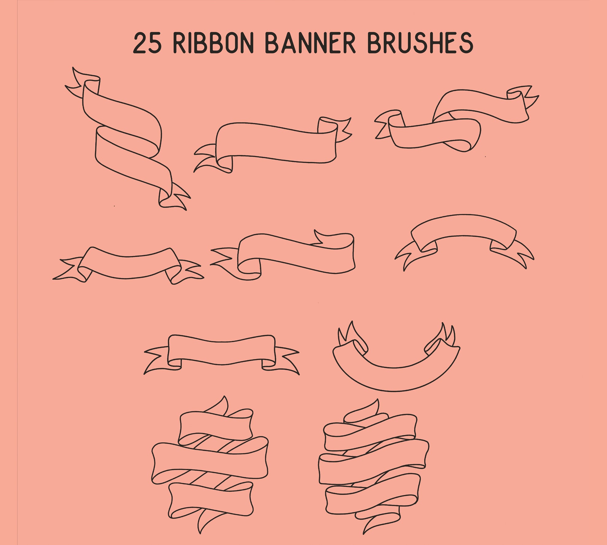 Ribbons Brush Set
