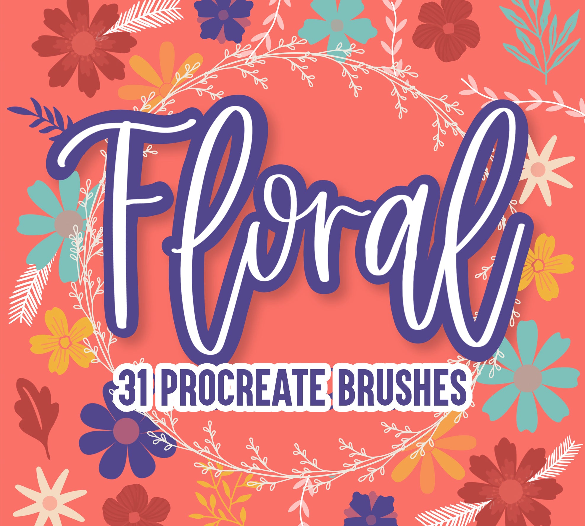 Floral Brush Set