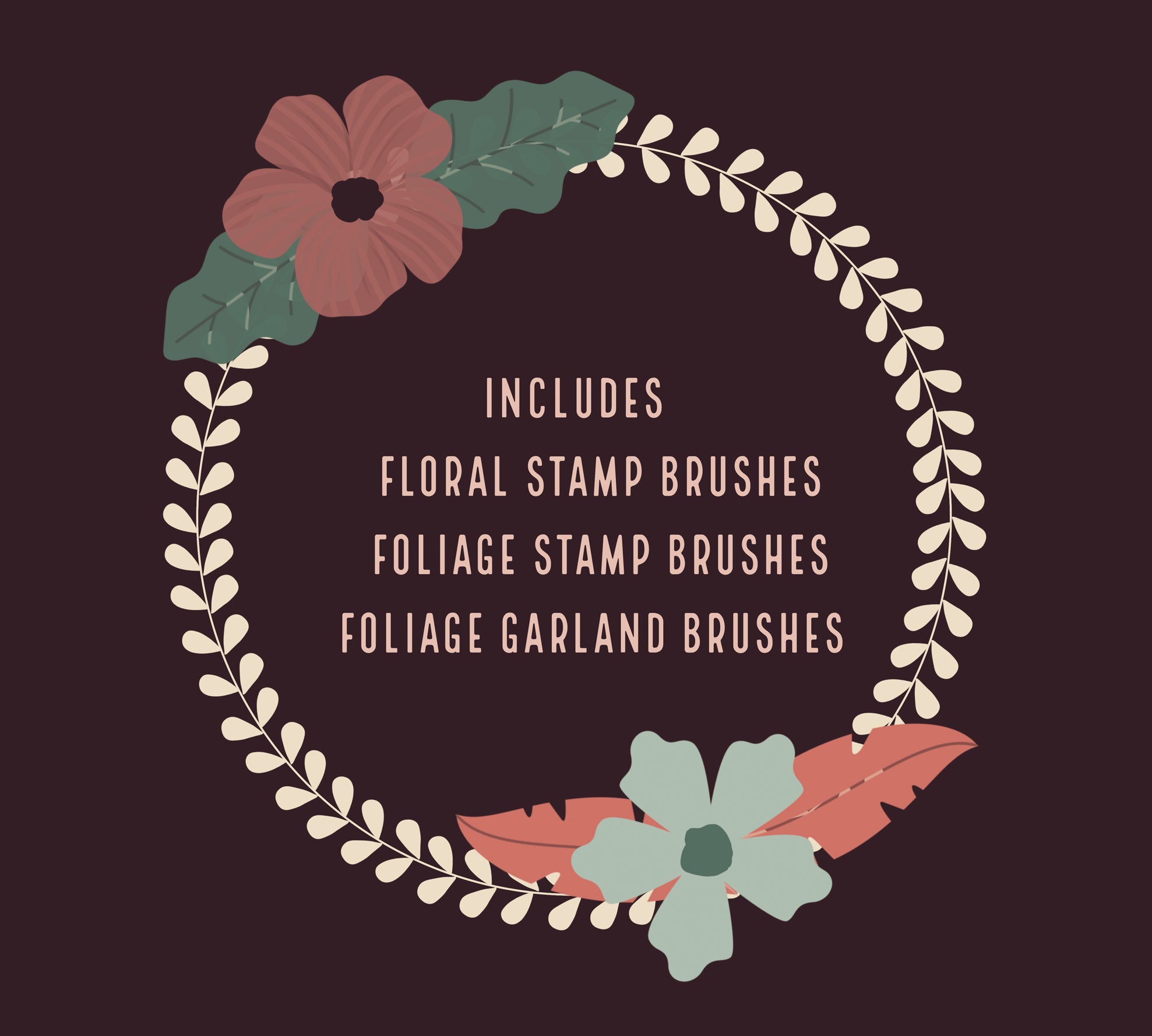 Floral Brush Set