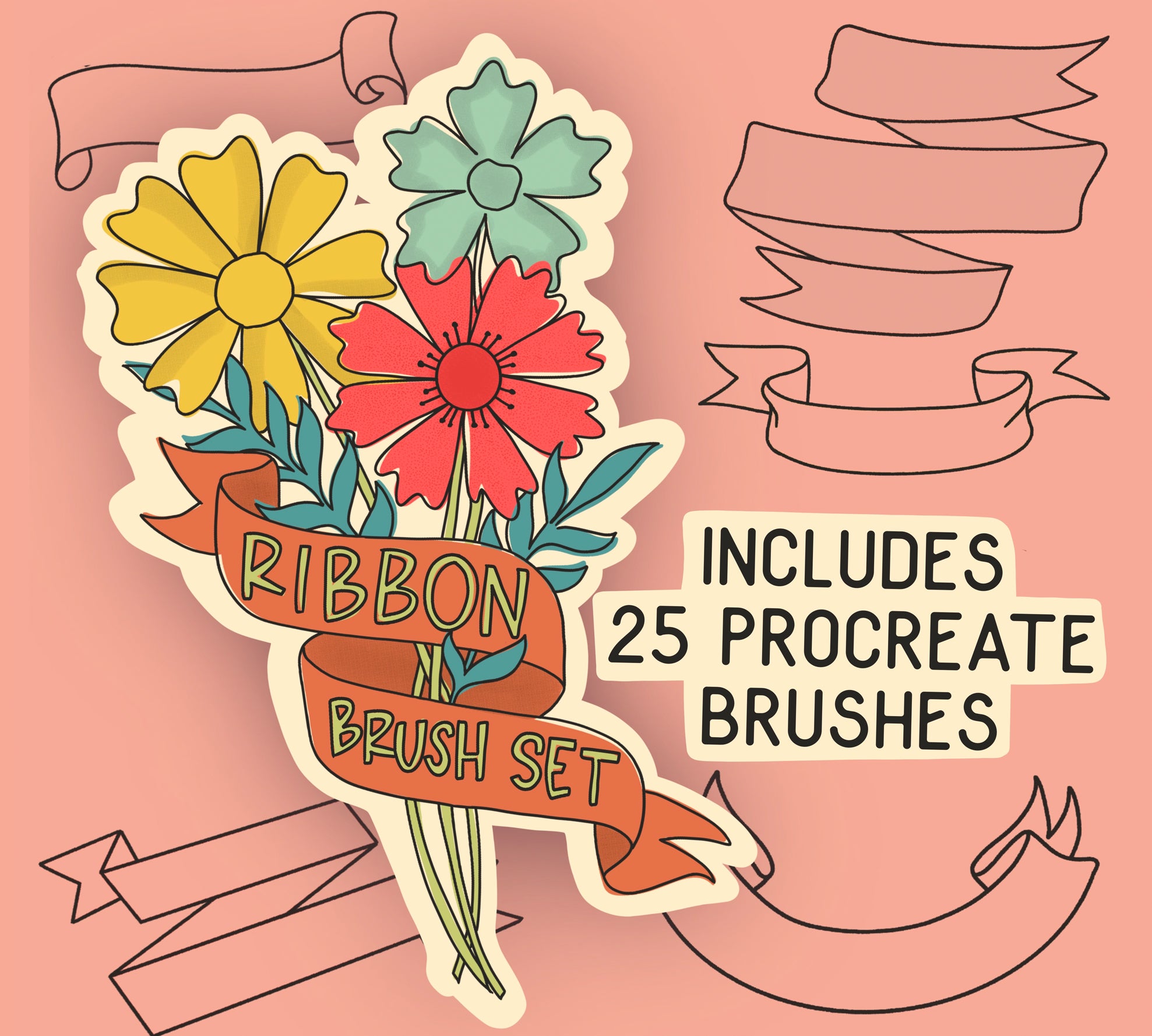 Ribbons Brush Set