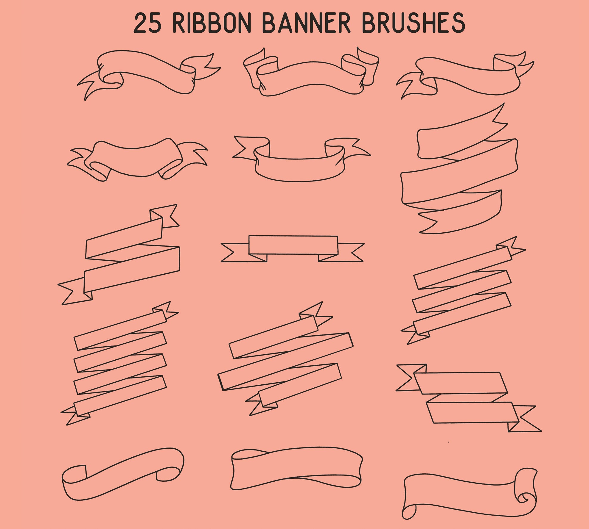 Ribbons Brush Set
